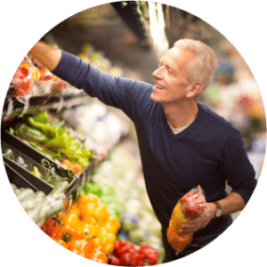 Man doing groceries