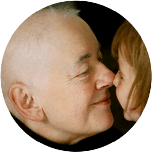 Grandparent with grandkid