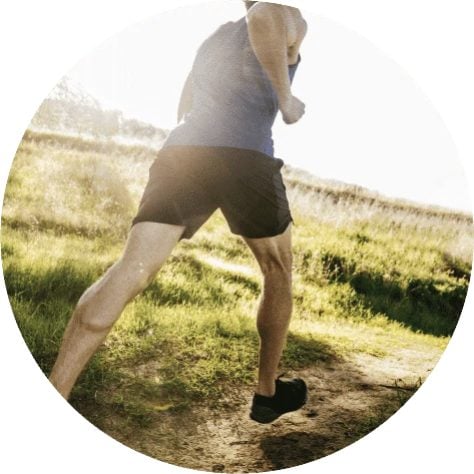 Running human
